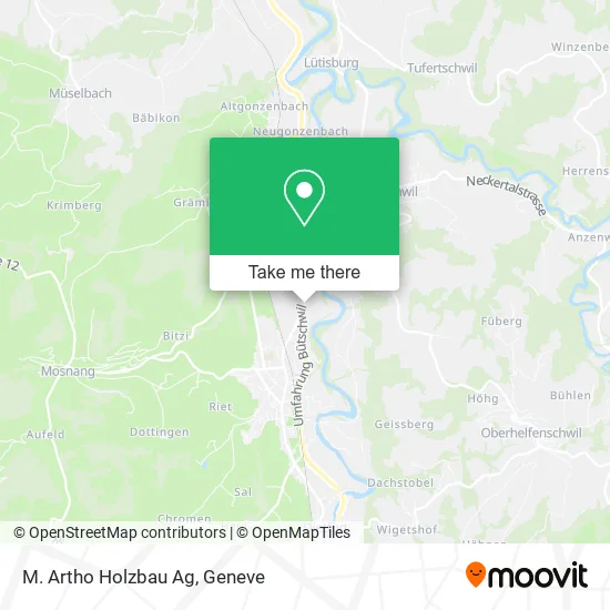 M. Artho Holzbau Ag map