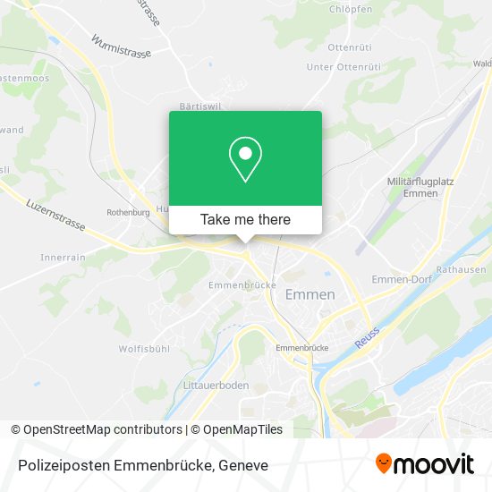 Polizeiposten Emmenbrücke map
