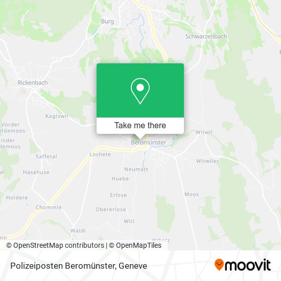 Polizeiposten Beromünster map