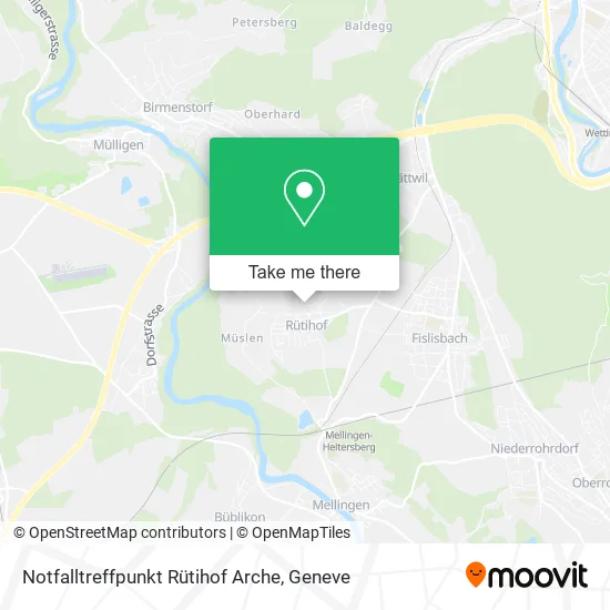 Notfalltreffpunkt Rütihof Arche map