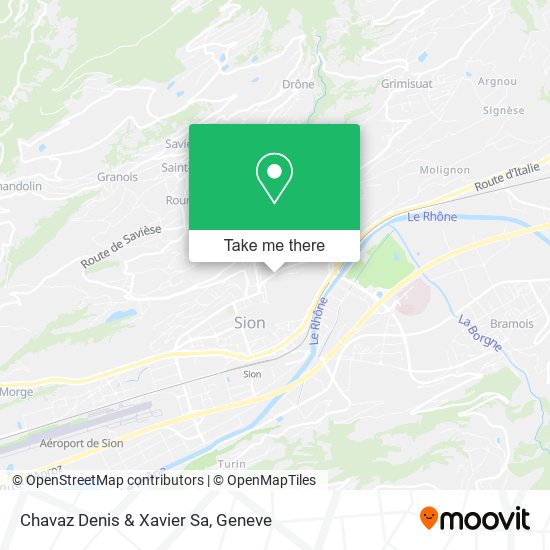 Chavaz Denis & Xavier Sa map
