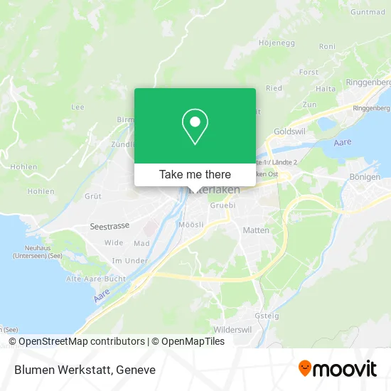 Blumen Werkstatt map