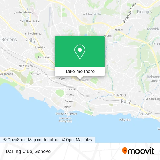 Darling Club map