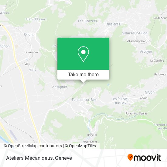 Ateliers Mécaniqeus map