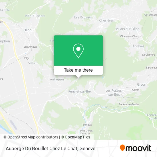 Auberge Du Bouillet Chez Le Chat map