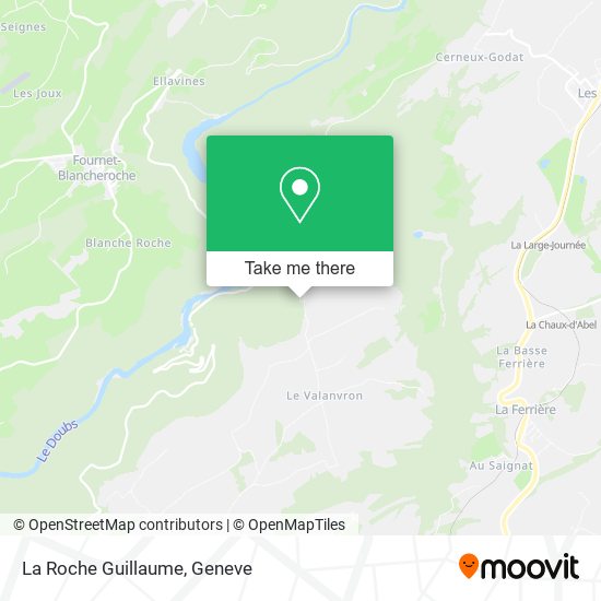 La Roche Guillaume map