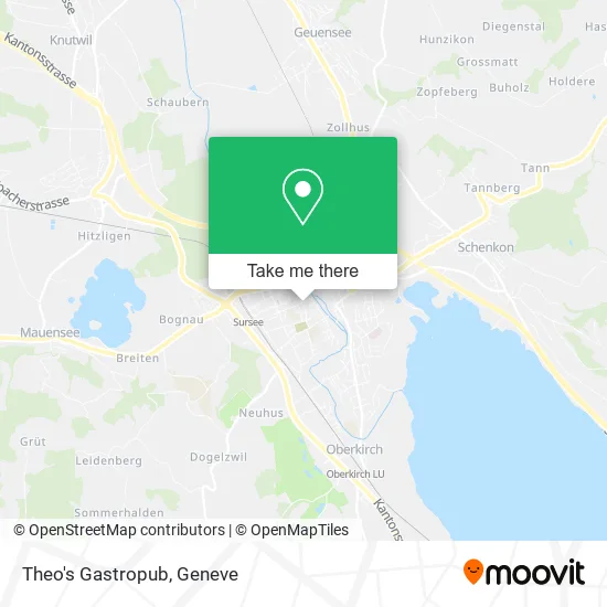 Theo's Gastropub map