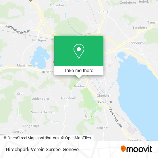 Hirschpark Verein Sursee map