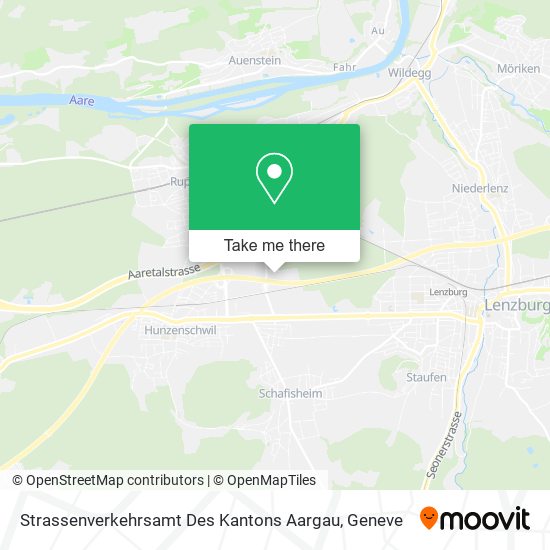 Strassenverkehrsamt Des Kantons Aargau map