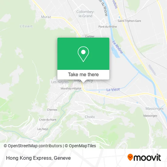 Hong Kong Express map