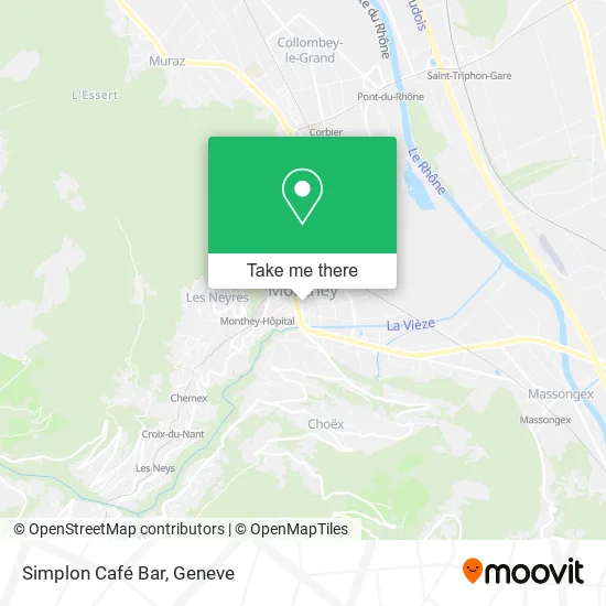 Simplon Café Bar plan