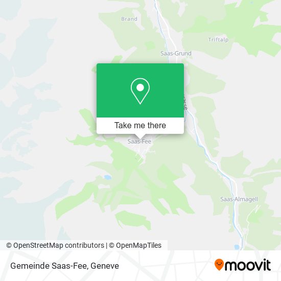 Gemeinde Saas-Fee map