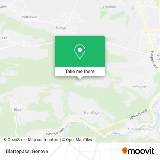 Blattepass map