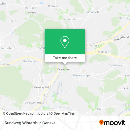Rundweg Winterthur map