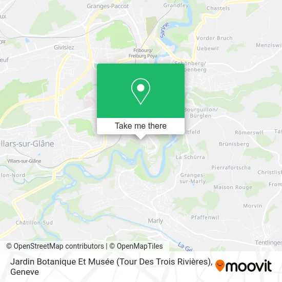 Jardin Botanique Et Musée (Tour Des Trois Rivières) map