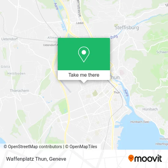Waffenplatz Thun map