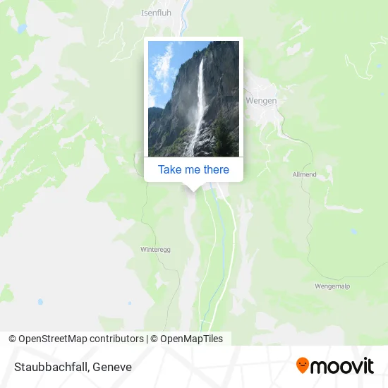 Staubbachfall map