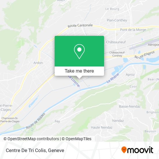 Centre De Tri Colis map