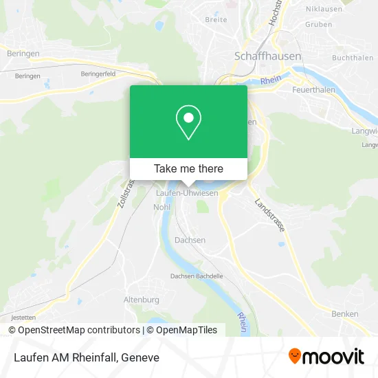 Laufen AM Rheinfall map