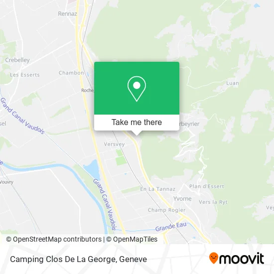 Camping Clos De La George map