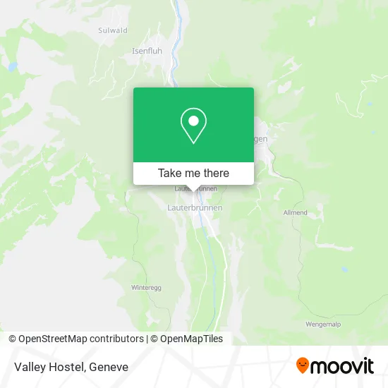 Valley Hostel map