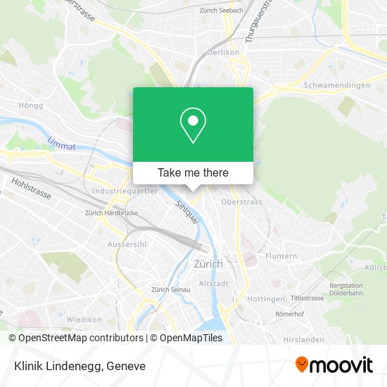 Klinik Lindenegg map