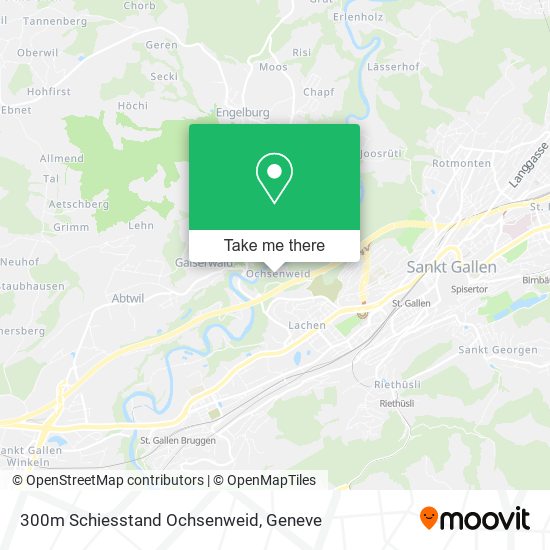 300m Schiesstand Ochsenweid map
