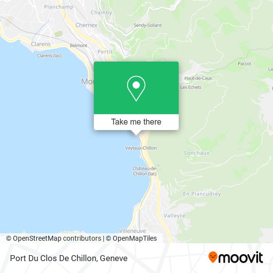 Port Du Clos De Chillon map