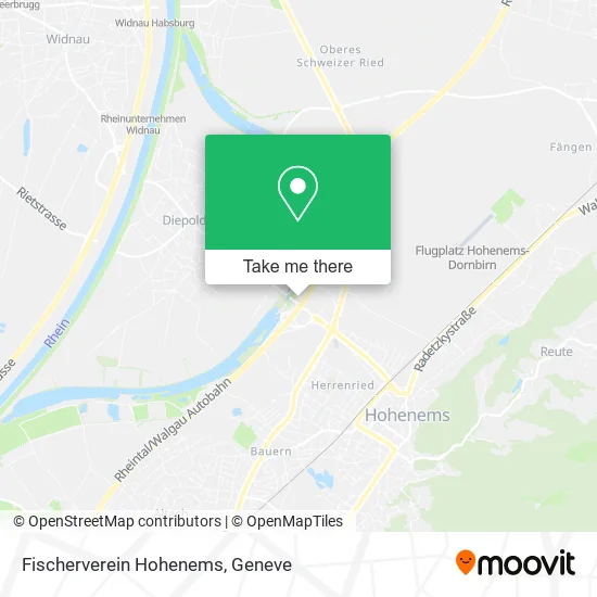 Fischerverein Hohenems map