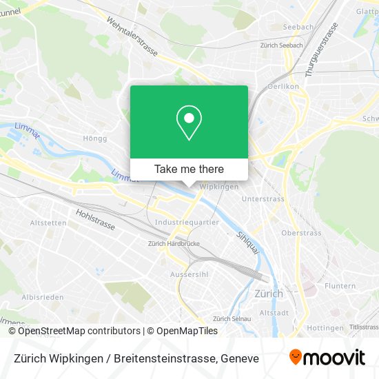 Zürich Wipkingen / Breitensteinstrasse map