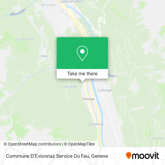 Commune D'Evionnaz Service Du Feu map