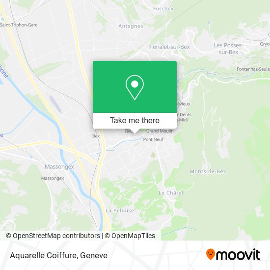 Aquarelle Coiffure map