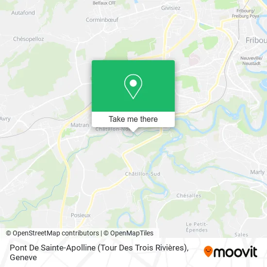 Pont De Sainte-Apolline (Tour Des Trois Rivières) map