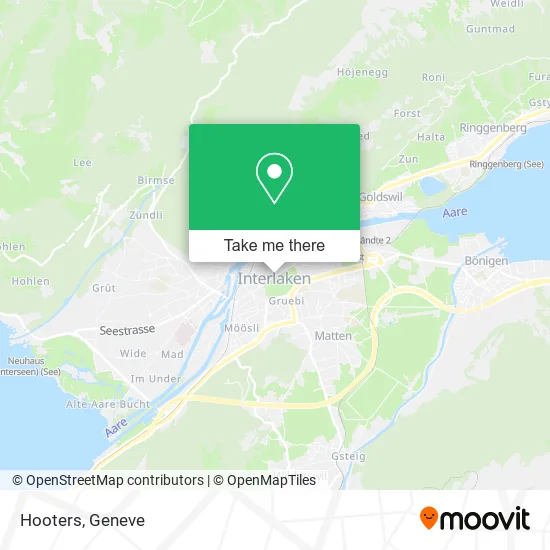 Hooters map