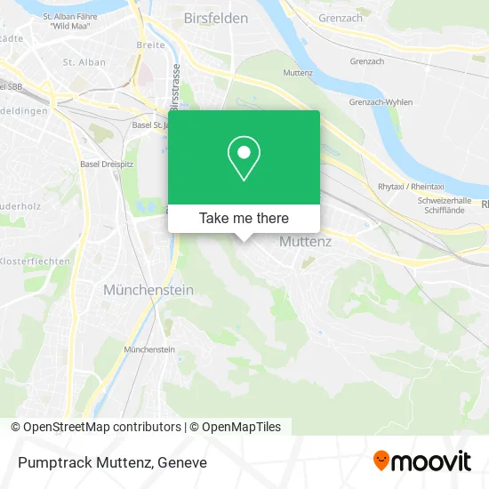 Pumptrack Muttenz map