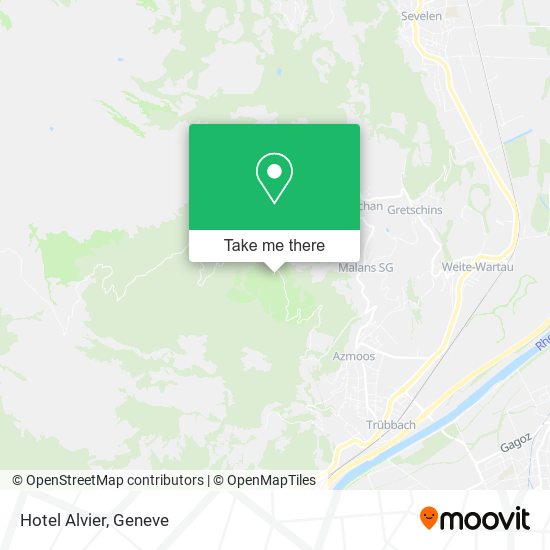 Hotel Alvier map