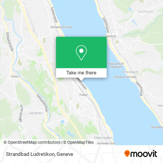 Strandbad Ludretikon map
