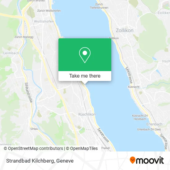 Strandbad Kilchberg map