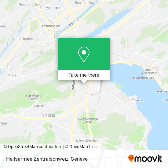 Heilsarmee Zentralschweiz map