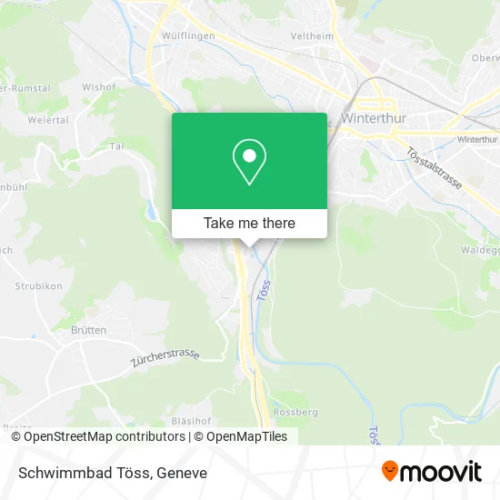 Schwimmbad Töss map