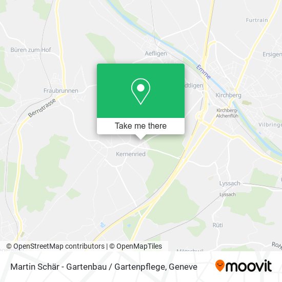 Martin Schär - Gartenbau / Gartenpflege map