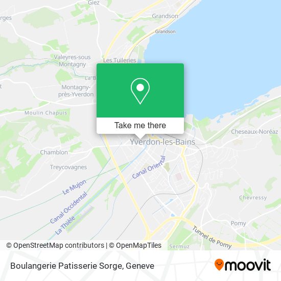 Boulangerie Patisserie Sorge map