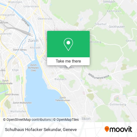 Schulhaus Hofacker Sekundar map