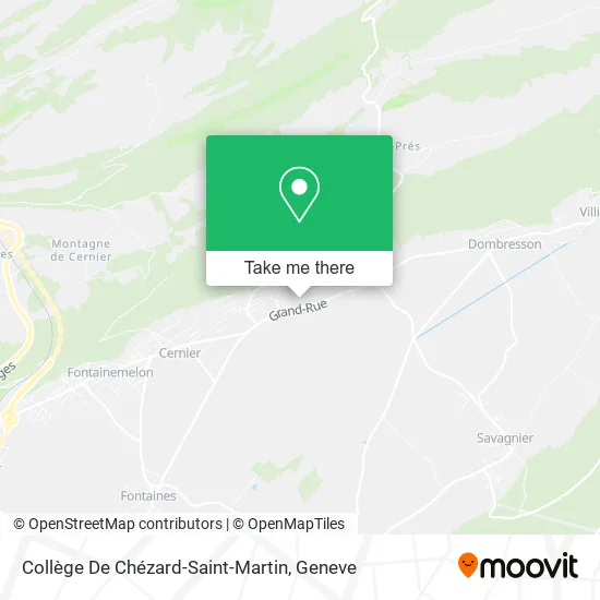 Collège De Chézard-Saint-Martin map