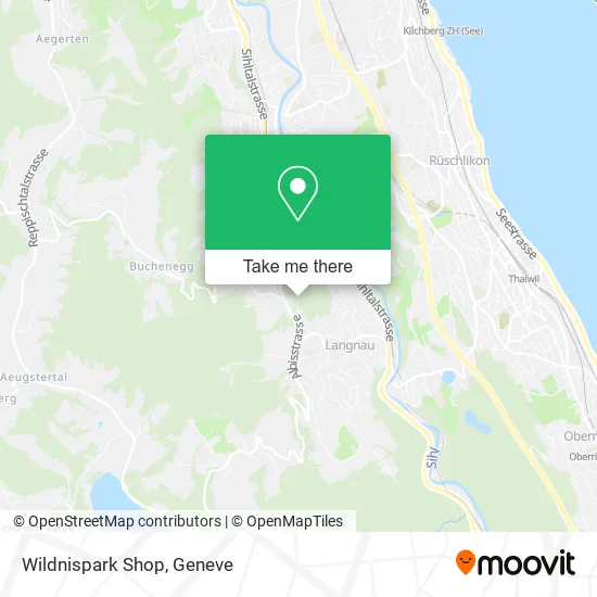 Wildnispark Shop map