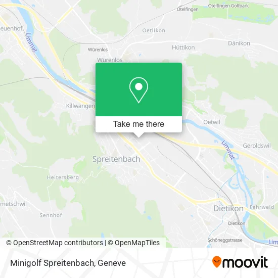 Minigolf Spreitenbach map