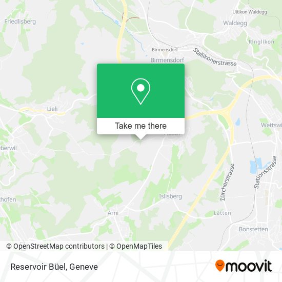 Reservoir Büel map