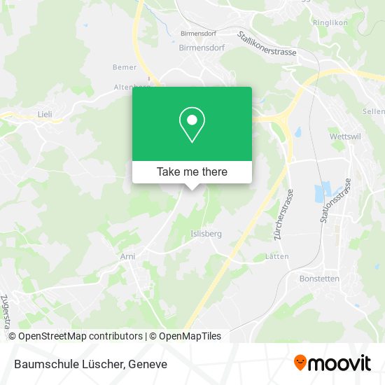 Baumschule Lüscher map