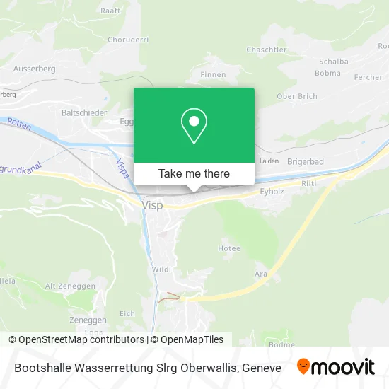Bootshalle Wasserrettung Slrg Oberwallis map