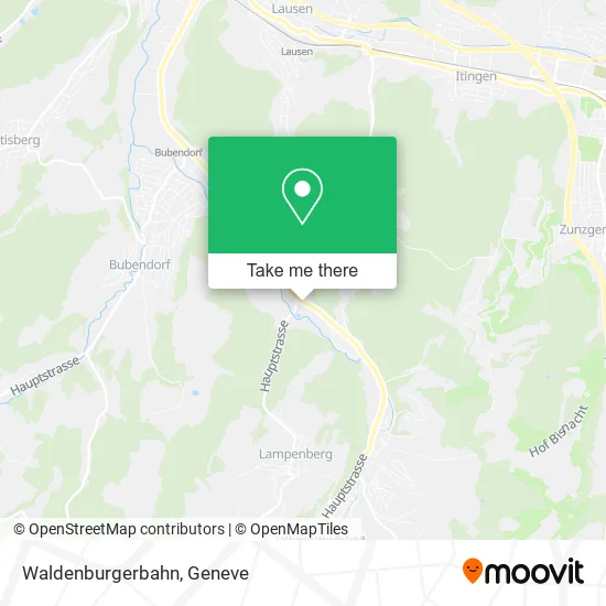 Waldenburgerbahn map